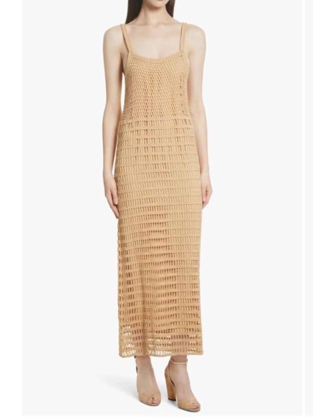 Elizabeth and James Crochet Maxi Dress Sz M